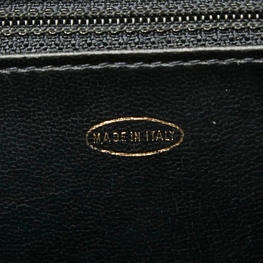 CHANEL Black Lambskin Leather Shoulder Bag